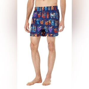 Tommy Bahama Cotton Woven Boxers, Navy Tiki Cups, NWT, Size XL